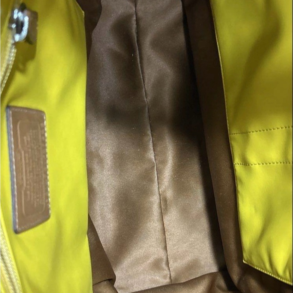 Coach Tan Leather Tote Bag - Picture 4 of 7